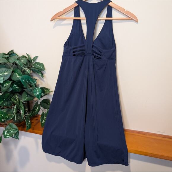 Carve Designs La Jolla Dress | Size Small | Navy | Built-In Shelf Bra | Swim - Picture 4 of 12
